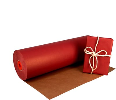 Inpakr Bordeauxrood Kraftpapier op Rol - 59 cm x 400 m - 50 g/m2 - FSC - 1 Rol