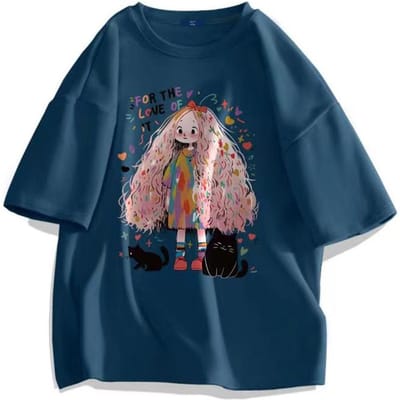 Vêtements d'été décontractés pour femmes, impression 3D pour filles à la mode, t-shirt de rue pour filles, t-shirt surdimensionné, haut ample 6XL gray