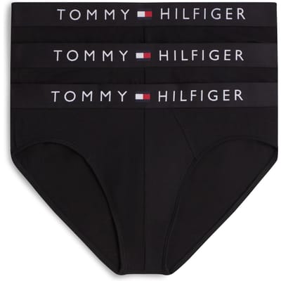 Tommy Hilfiger 3-pack Brief Black/black/black Taglia: M | Biancheria Intima Outlet | Uomo | Nero