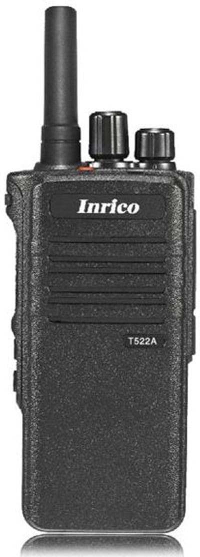 Set van 16 Inrico T522A IP66 4G LTE POC Zello Portofoon K1 2-Pins met multilader