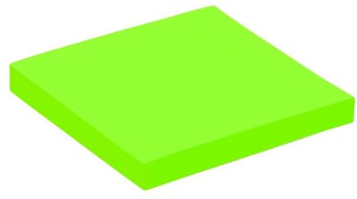 Memoblok Quantore 76x76mm neon groen 100 vel | 6 stuks