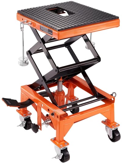 Hydraulische Motorbok – Motorlift – Motorbok – Motorstandaard – Motorhefbrug – 350 LBS Capaciteit – Verstelbare Hefhoogte 35-91 cm