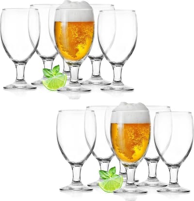 Glasmark Bierglazen - 12x - op voet - 500 ml - glas - speciaal bier