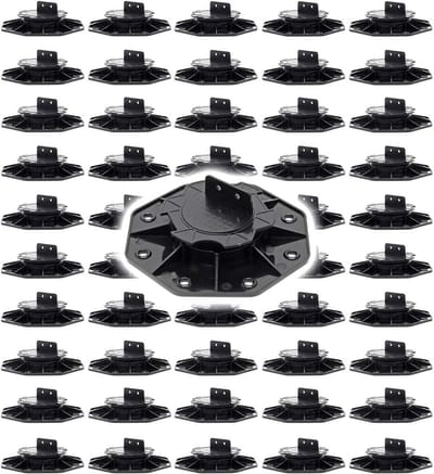 50x Verstelbare Terrasdragers Set | Hoogte 18-25mm | Ideaal voor Hout & Kunststof Terrassen | Draagkracht 2700kg