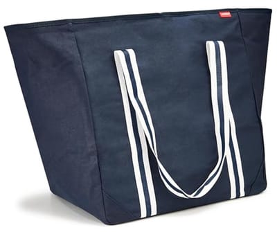 Grote strandtas XXL familie met ritssluiting – opvouwbare en vuilafstotende badtas voor zwembad en strand – 100 l – blauw – 75 x 32 x 46 cm