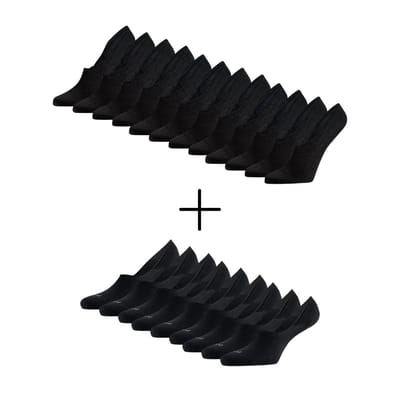 Morethansocks - Lente bundel - 21-Paar (€2,66 per paar) - 12-Paar Bio katoen footies - 9-Paar Modal footies - Maat 35 t/m 46 - Biologisch katoen - Modal