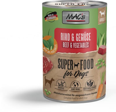 MAC's DOG - Blik 6x400g - Rundvlees & Groenten