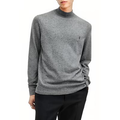 AllSaints Kilburn Mock Neck Carter Grey Taglia: S | Maglioni a maglia Outlet | Uomo | Grigio