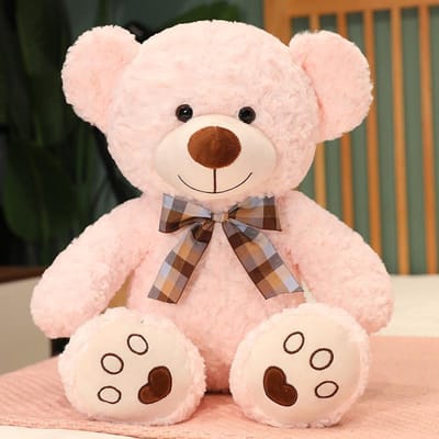 Hoge Kwaliteit 35/50/60CM 5 Kleuren Lieflijke Strik Teddybeer Pop Knuffeldier Beer Pluche Speelgoed Geliefden Meisjes Verjaardag Baby Cadeau 60cm