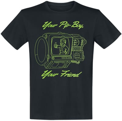 Fallout - Gaming T-shirt - Your Pip-Boy, Your Friend - S tot XXL - voor Mannen - zwart
