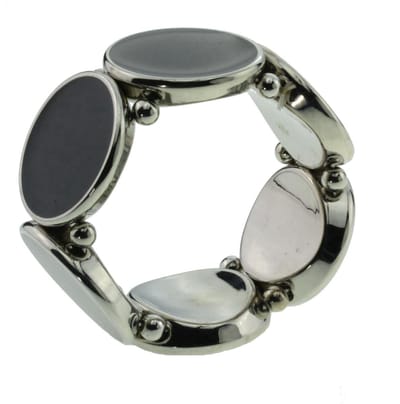 Behave - Rekarmband dames - Zilverkleur grijstinten - Tijdloos design
