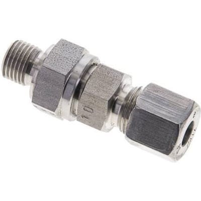 8S (M16x1.5) & G1/4'' Regeling-In RVS Terugslagklep Snijring Buitendraad 1-400 bar ISO 8434-1
