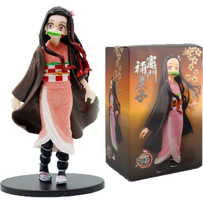 Actiefiguur Demon Slayer Anime in de uitverkoop - Kamado Tanjirou met Agatsuma Zenitsu En Nezuko PVC Model Speelgoed