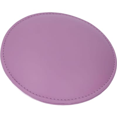 Coussinet de coude rond pour technicien d'ongles en cuir PU Mousse à mémoire de forme Facile à nettoyer Imperméable Coussin repose-coude/main confortable pour nail art violet