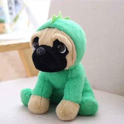 Chien en Peluche Simulation 20CM Sharpei Carlin Chiot Adorable Jouet Animal en Peluche Jouet Animal en Peluche Cadeaux d'Anniversaire Noël Enfants black
