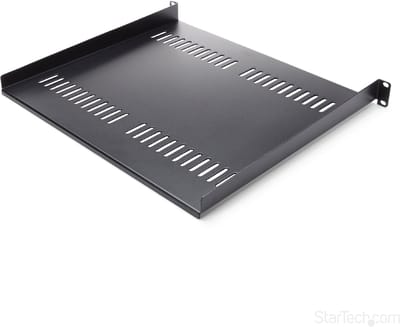 StarTech.com Vented 1U Rack Shelf - 16 in. Deep - rackhylde - 1U