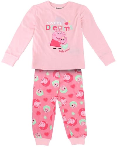 Peppa Pig Pyjama Meisjes – Roze Kinderpyjama – Comfortabele Slaapkleding