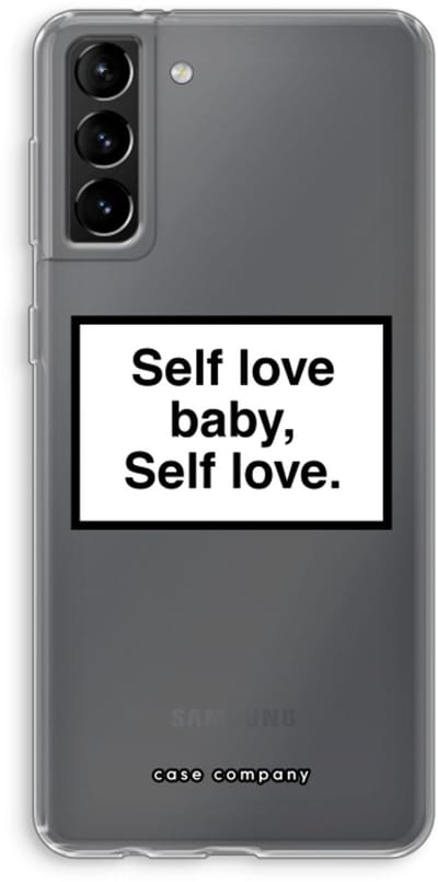 Hoesje geschikt voor Samsung Galaxy S21 Plus hoesje - Self love - Soft Cover Telefoonhoesje - Bescherming aan alle Kanten en Schermrand