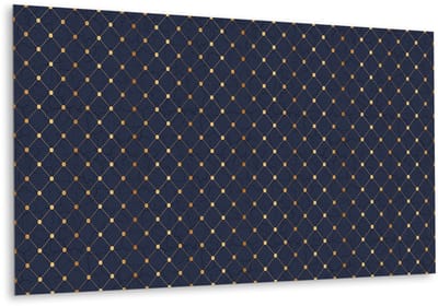 Tulup PVC Wandpaneel - Ruitpatroon Vinyl Wandpaneel - 100 cm x 50 cm - Blauw PVC Muurpaneel - 1 stuk - Zelfklevend Wandpaneel - Geometrisch Wandbekleding - Zelfklevende Wandbekleding - Plaktegels Keuken en Badkamer