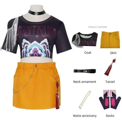 Just Saiyan Mira Cosplay Kostuum Pruik Dames Meisjes Halloween Carnaval Comic-con Feest Rollenspel Outfits L black