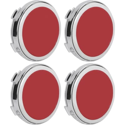 4 STUKS Auto Wiel Naafkap Deksel Waterdicht Aluminiumlegering Kraspreventie Vervanging voor Fiat rood