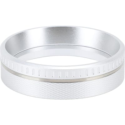 Moka Pot Doseertrechter Aluminiumlegering Magnetisch Gelijkmatige Verdeling Voorkomt Spatten Moka Koffie 51MM gray