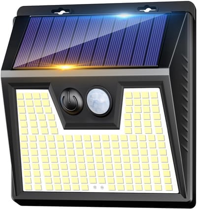 Krachtige 176 LED Solar Buitenlamp met Bewegingssensor - IP65 Waterdicht en 3 Modi