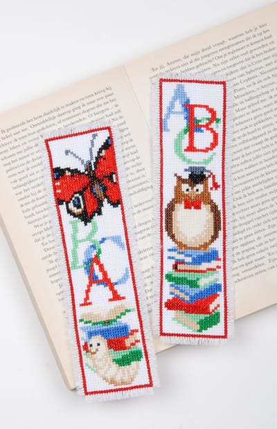Vervaco - Telpakket kit - 6 x 20cm - Bladwijzer - Boekenwurm - set van 2 - PN-0173641