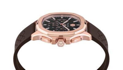 Philipp Plein $keleton $pectre PWSAA0523 Horloge - Siliconen - Bruin - Ø 44 mm