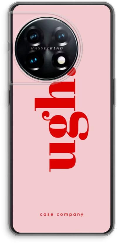 Case Company® - Hoesje geschikt voor OnePlus 11 hoesje - Ugh - Soft Cover Telefoonhoesje - Bescherming aan alle Kanten en Schermrand