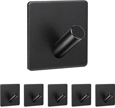 Zelfklevende Wandhaken - 6 Stuks, Waterdicht en Duurzaam voor Keuken, Badkamer en Slaapkamer