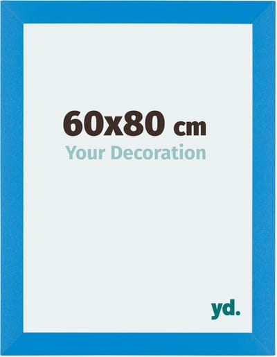 Your Decoration - Fotolijst 60x80 cm - MDF - Helder Blauw - Mura