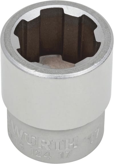 Wurth - 3/8 inch dopsleutel multiprofiel zeskant - 3/8" dopsleutel Met meerdere profielen, zeskant, kort x 10 st Soort aandrijving Binnenvierkant Sleutelwijdte 8 mm