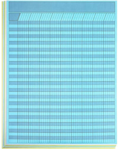 Dailygoods- Stimuleringsgrafiek Verticale - 17 x 22 Inch - 16 Vellen - Hoogwaardig Papier - Aanpasbaar - Kleurrijke Beloningssysteem - Beloningsschema