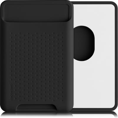 kwmobile kaarthouder geschikt voor Apple iPhone 17 / 16 / 15 / 14 / 13 / 12 Series - Magnetische pasjeshouder compatibel met MagSafe - Creditcardhouder in zwart