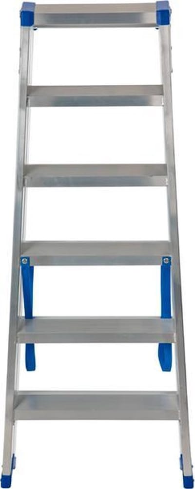 Escalo – Industriële trapladder  – Sparta Duo – Aluminium – 2x6 treden – 129 cm