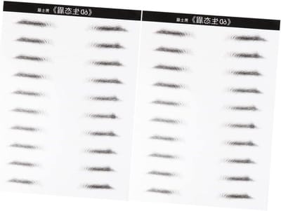 Wenkbrauw Stickers - Nep Wenkbrauwen - Make-up Aanbrengen - Waterdichte Applicatie - 2 Paar - Zwart