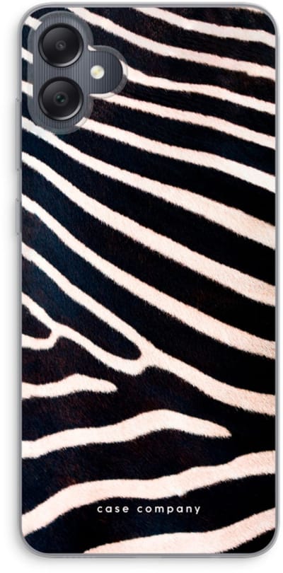 Case Company® - Hoesje geschikt voor Samsung Galaxy A05 hoesje - Zebra - Soft Cover Telefoonhoesje - Bescherming aan alle Kanten en Schermrand