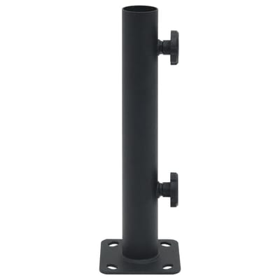 vidaXL - Parasolvoet - voor - Ø32/34/38 - mm - stok - staal - matzwart