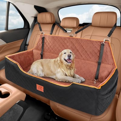 Luxe Hondenautobedverhoger voor Middelgrote en Grote Honden - Wasbare Reisstoel