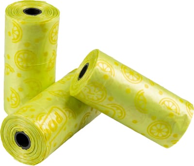 Duvoplus - Hondenpoepzakje - Hond - Poepzakjes Spice Limoen 4x15st - 32x19cm Limoen - 4st