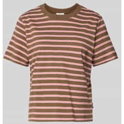 Gestreepte T-shirt met korte mouwen van een zachte mix van jersey en katoen. dames s.Oliver