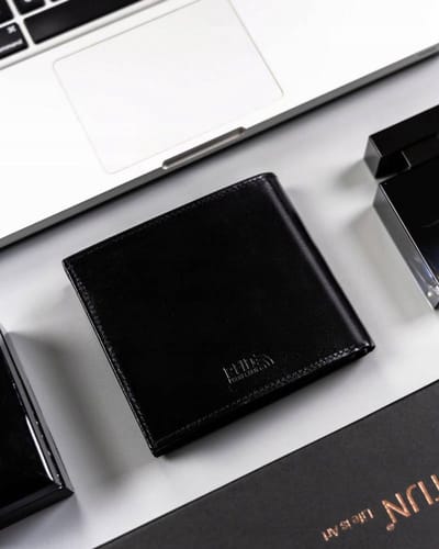 Peterson Serie - Elegante Herenportefeuille - Natuurlijke Leren Portemonnee - RFID Beveiliging - Klassiek Design
