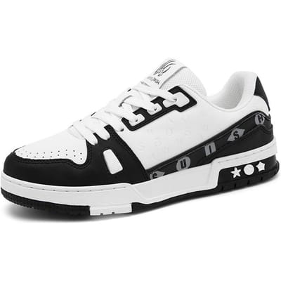 Nieuwe Trendy Board Schoenen Amerikaanse Trendy Schoenen Koppel Casual Reisschoenen Leer Oppervlak Ademend Witte Schoenen 36 white