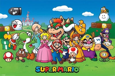 Super Mario Bros poster 61 x 91,5 cm.