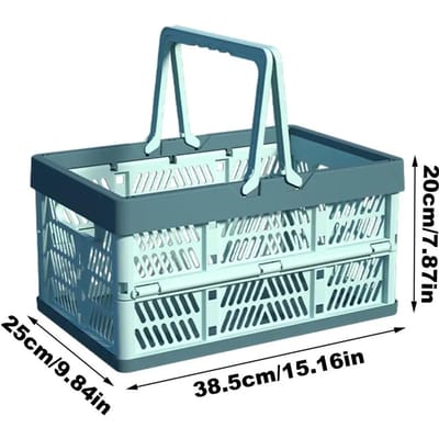 Grote maat Opvouwbare opbergmand Voedsel snackmand Picknick boodschappenmand Snelle levering Kamperen Thuis draagbare Diverse doos gray