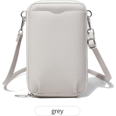 Klassieke en minimalistische dameshandtas modieuze PU-lederen schoudertas met grote capaciteit effen kleur crossbody ritssluiting telefoonhoesje white
