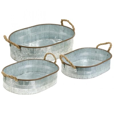 Sierpot met handvaten, kruidenschaal, arrangement voet zilver, bruin L