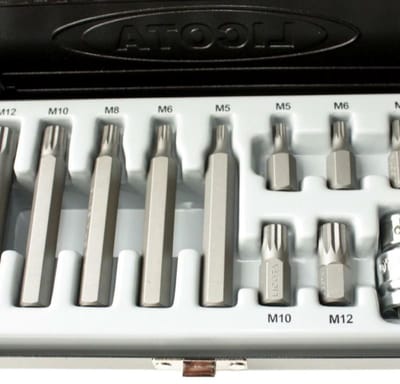 Vielzahn Bitset S2 Staal M5-M12 - 3/8 inch met Houder