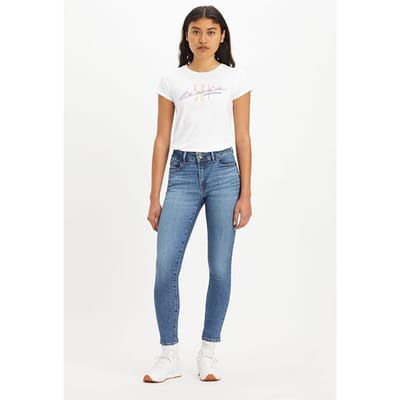 Levi's 711 Skinny Jeans Blue Size: W23L28 | Skinny Outlet | Dames | Blauw
